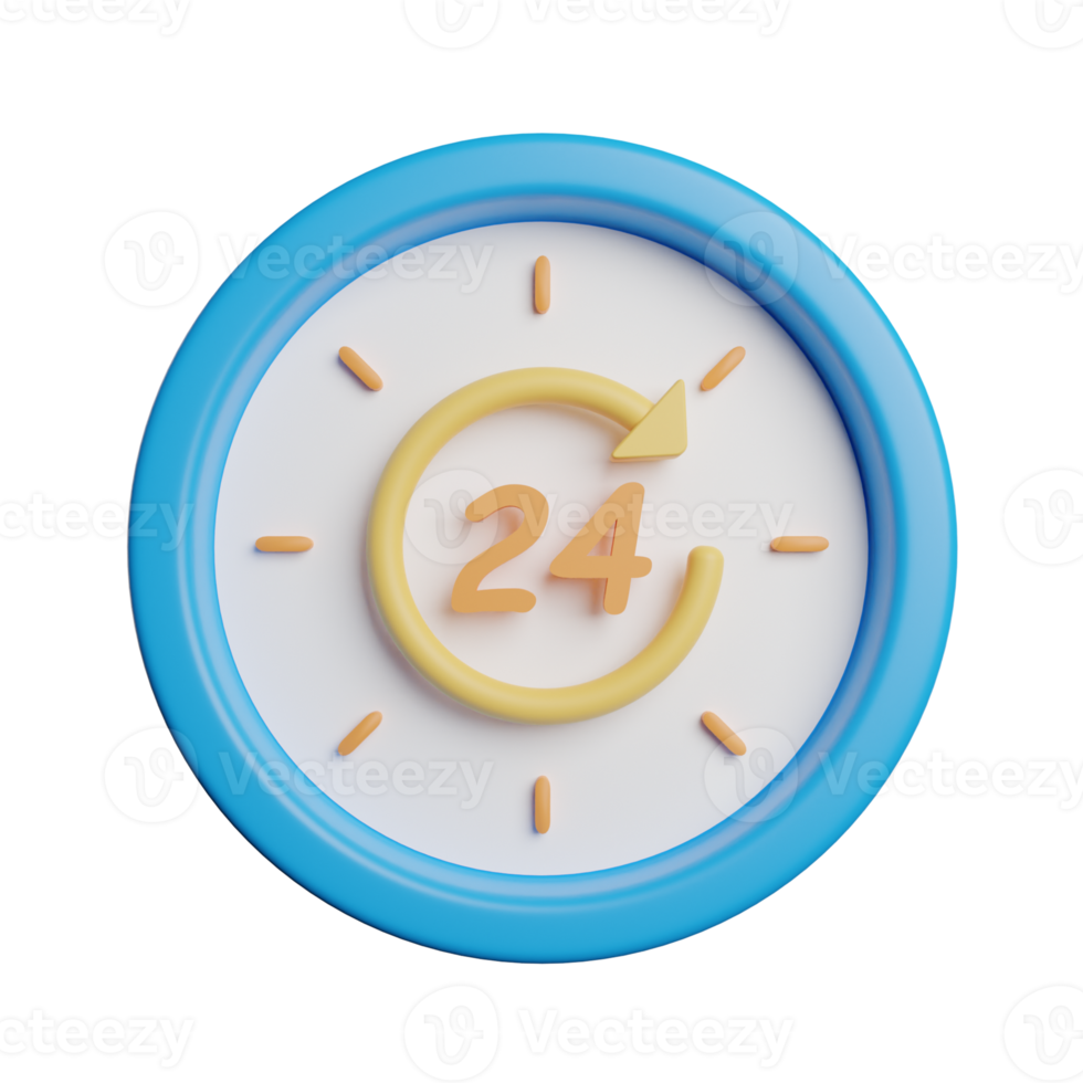 horloge 24 heures png