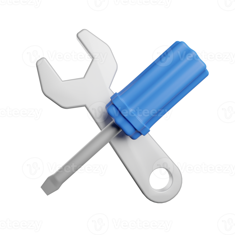 Screwdriver and Wrench png