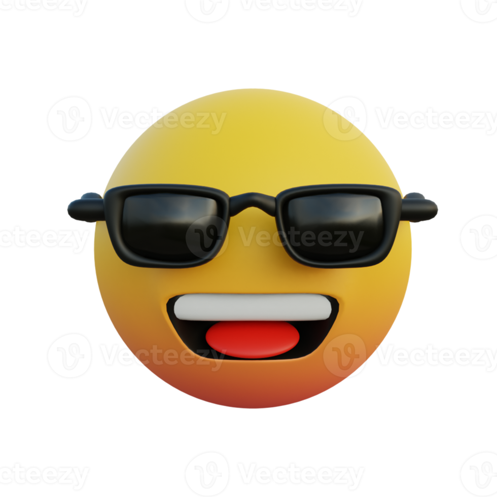 laughing face emoticon wearing sunglasses png