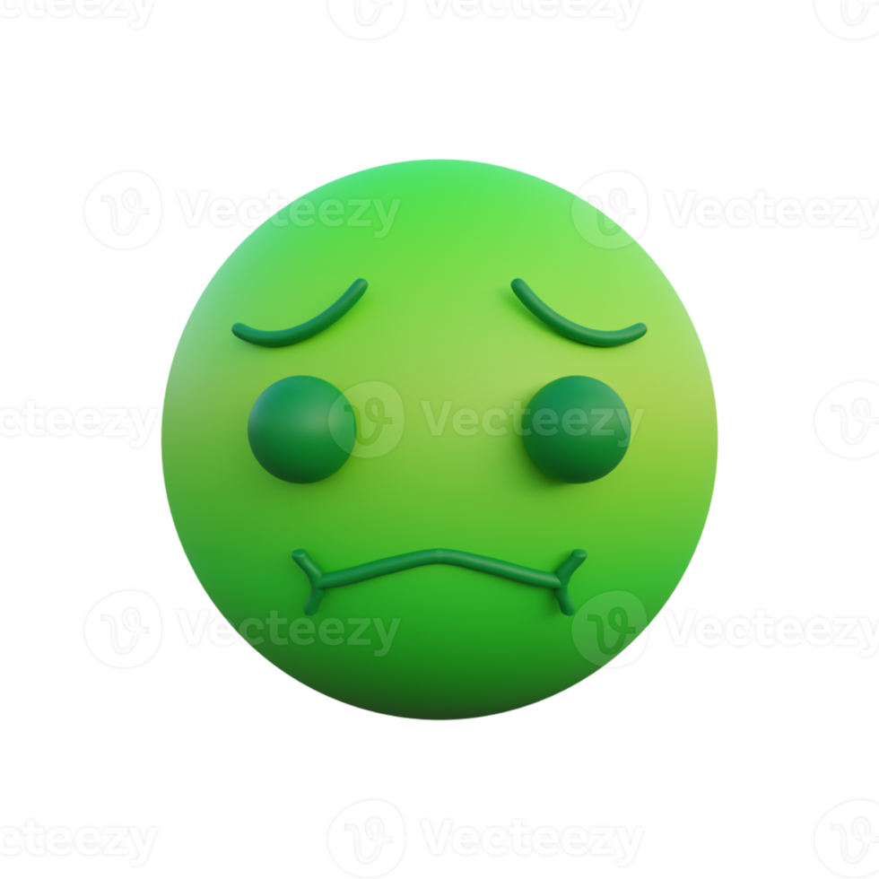 emoticon nauseous face png