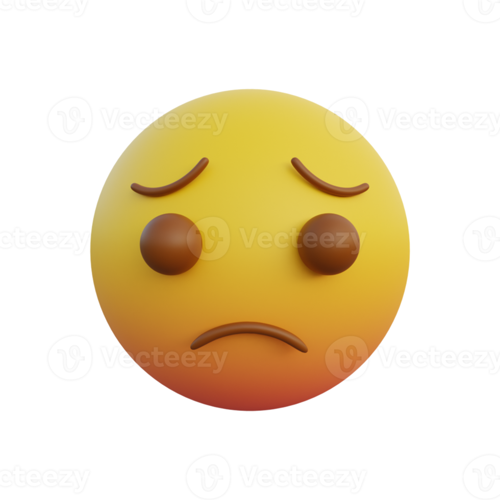 émoticône visage très triste png