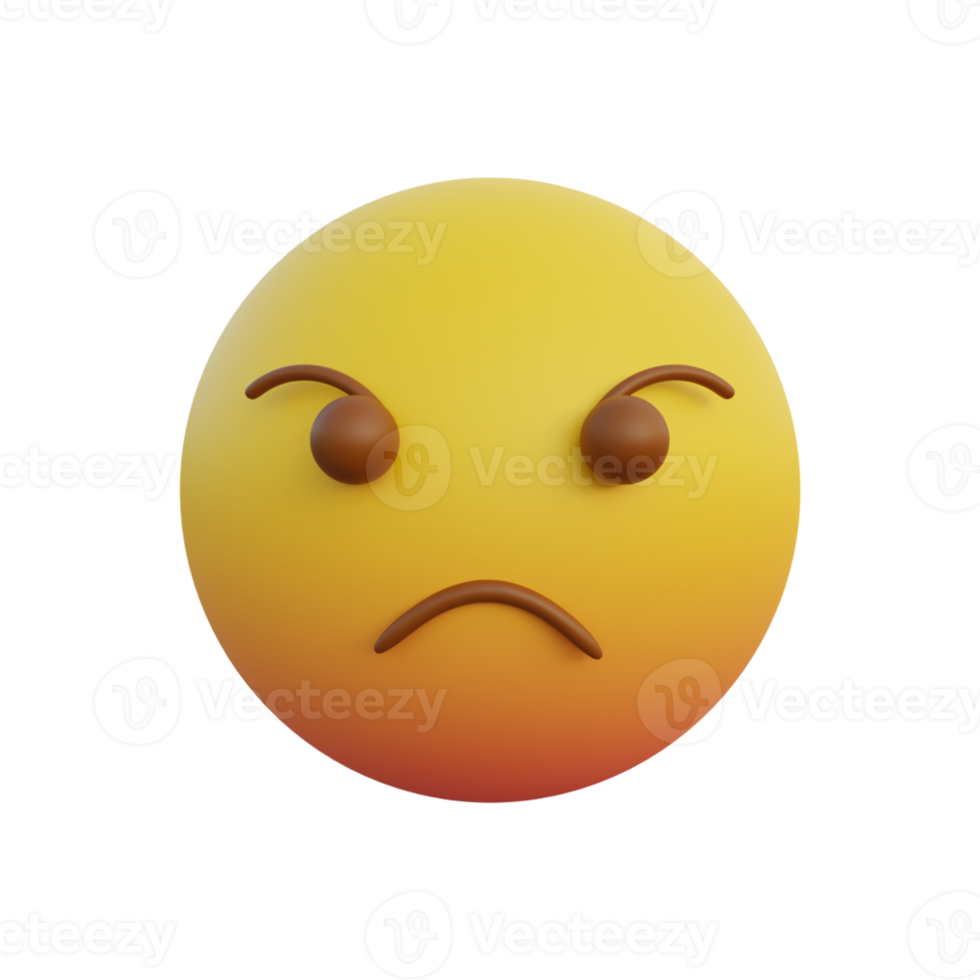 Emoticon angry face png