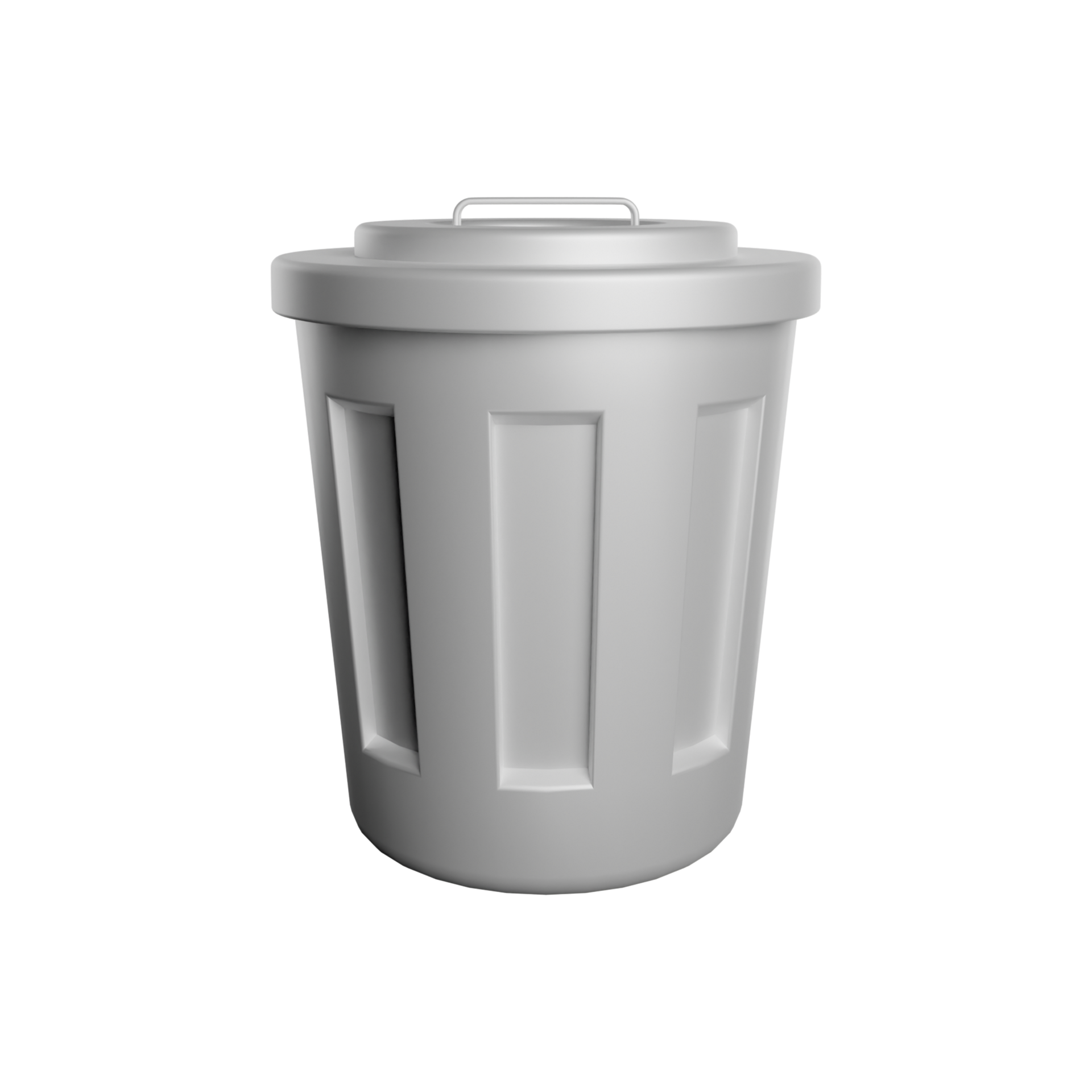 Silver Trash Can 9350840 PNG