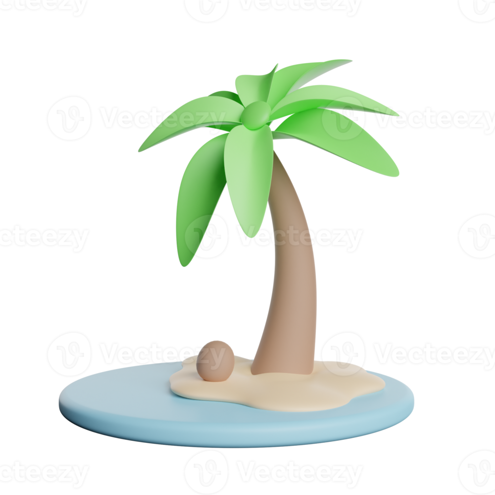 albero di cocco da spiaggia png