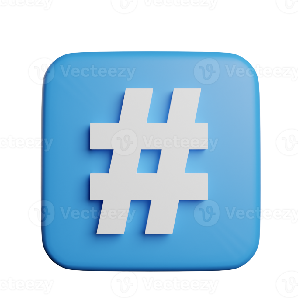 Hashtag Sign Social Media Element png