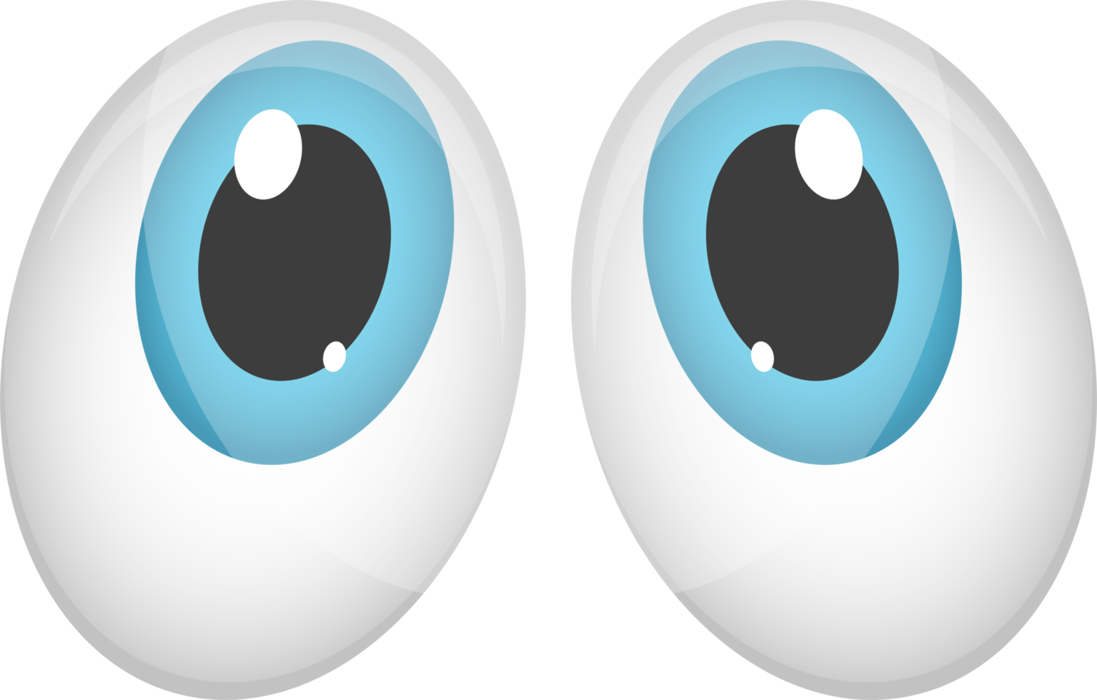 ilustração de design de clipart de olhos de desenho animado png