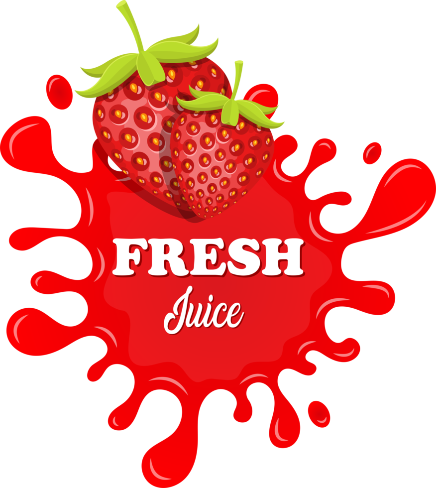Fruit juice splashes clipart design illustration png