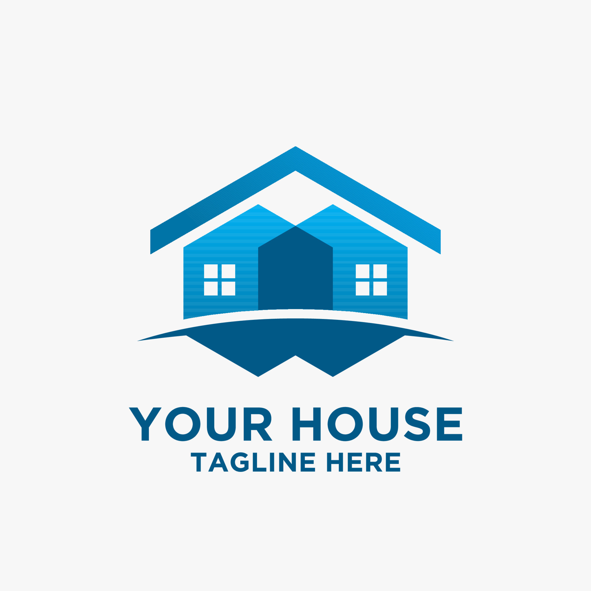 Intersect house logo design 9351770 Vector Art at Vecteezy