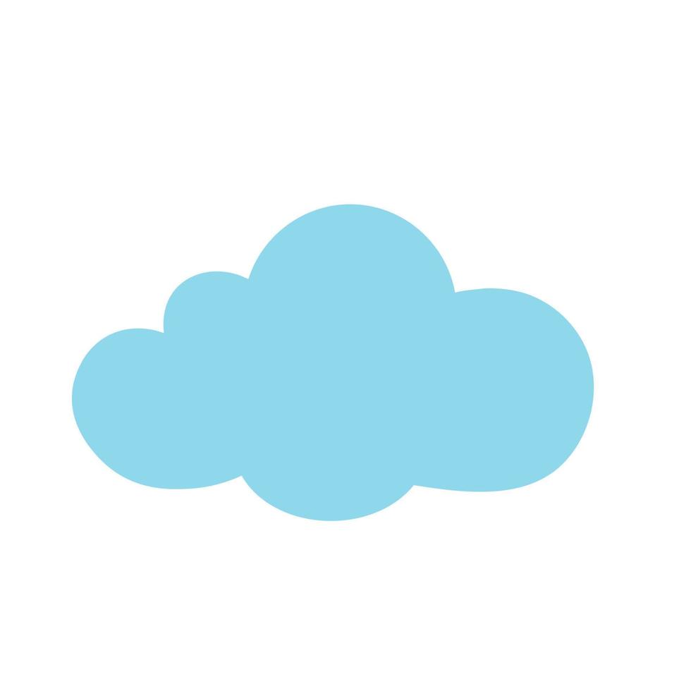 dibujos animados de vector de nube animada para el icono del tiempo sobre  fondo blanco 9352073 Vector en Vecteezy