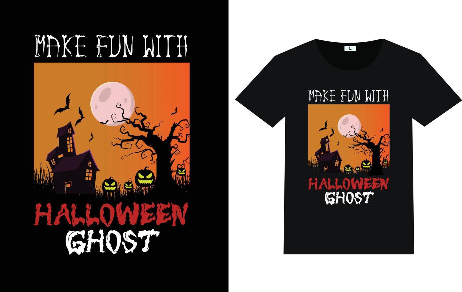 Make fun with Halloween ghost vector