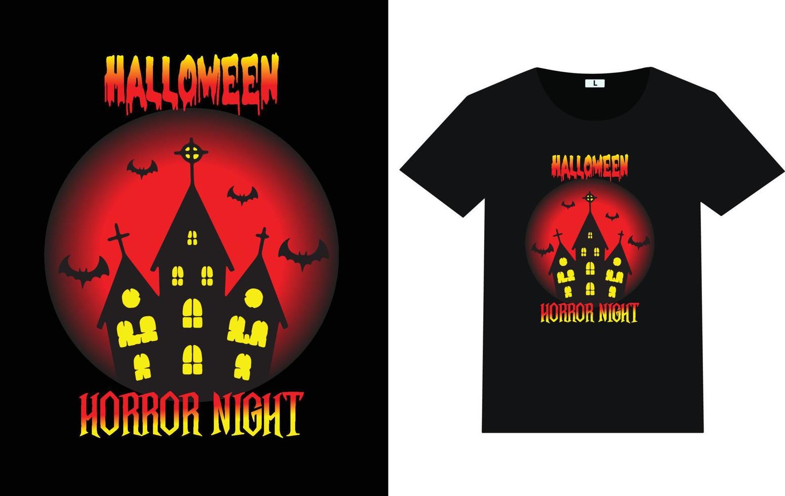 Trendy Halloween day typography and graphic t shirt design vector