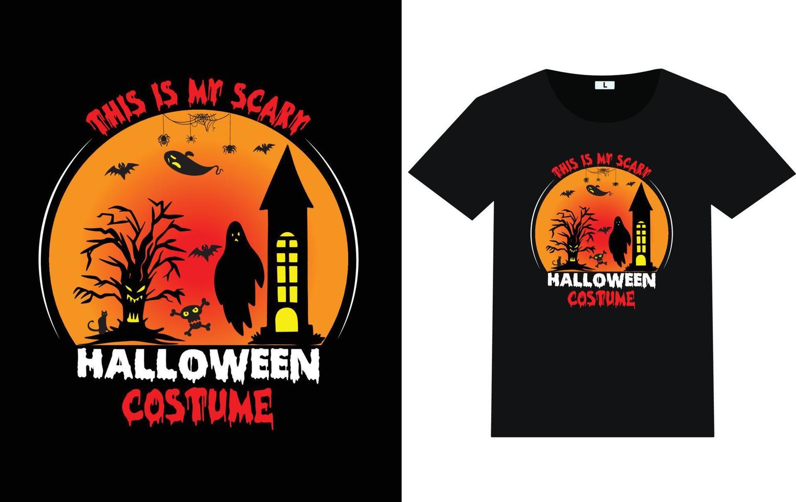 This is My Scary Halloween Costume vector