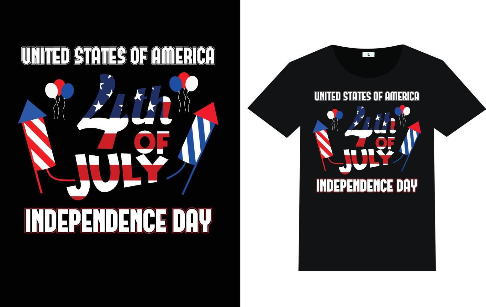 4th of July USA Happy Independence day vector