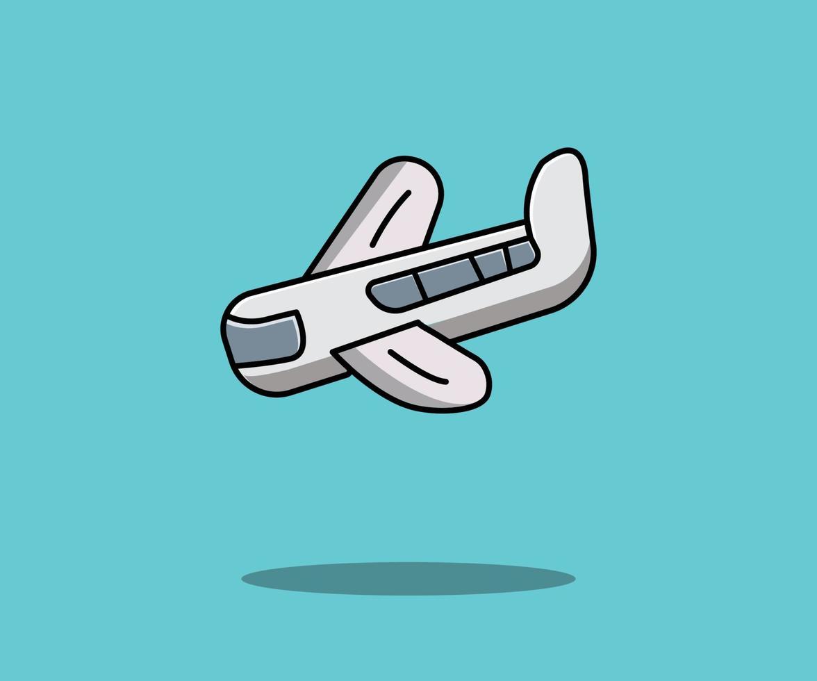 cute airplane vector illustration template