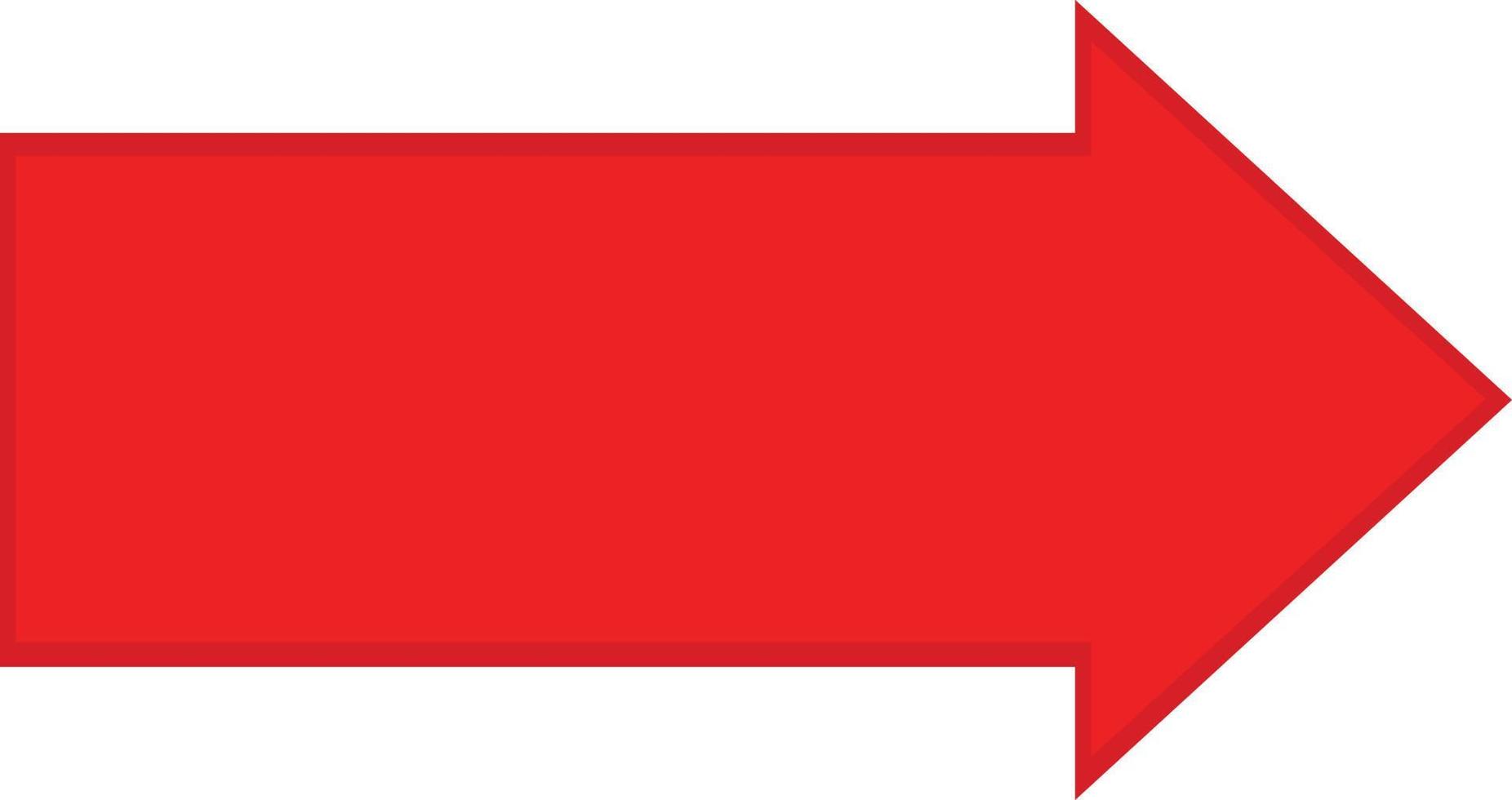 red arrow direction icon. red arrow sign. red arrow symbol. arrow sign. vector