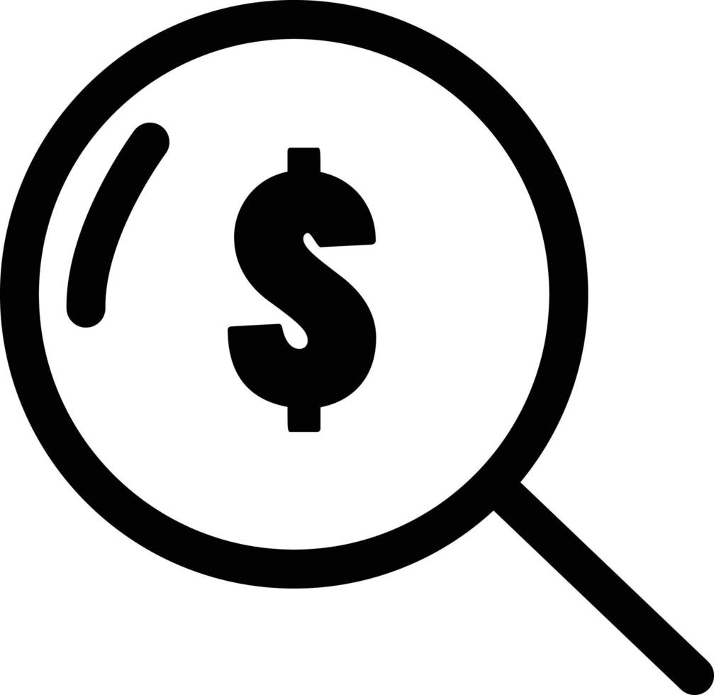 looking for money icon on white background. flat style. finance banking icon for your web site design, logo, app, UI. search dollar symbol. searching money sign. vector