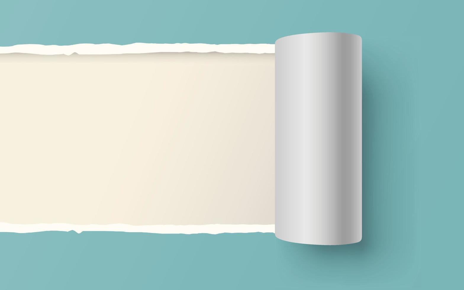 Paper torn. Paper Ripped with realistic shadow transparency. Vector object.