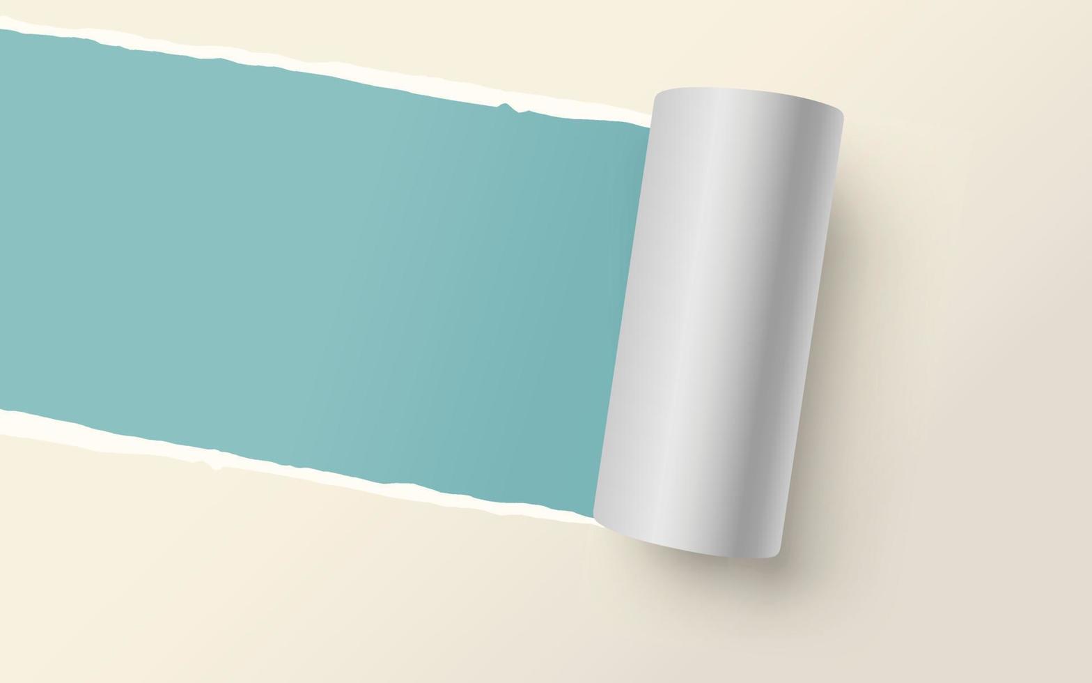 Paper torn. Paper Ripped with realistic shadow transparency. Vector object.