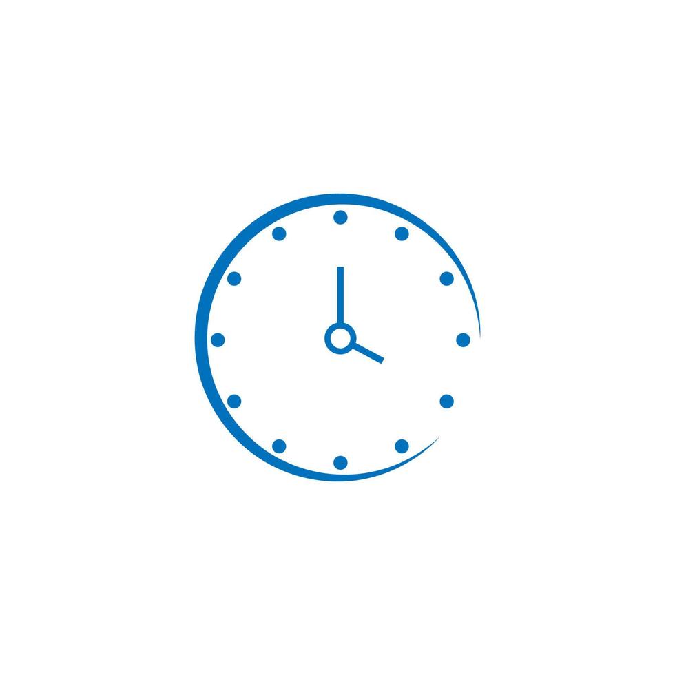 diseño de logotipo de icono de reloj vector