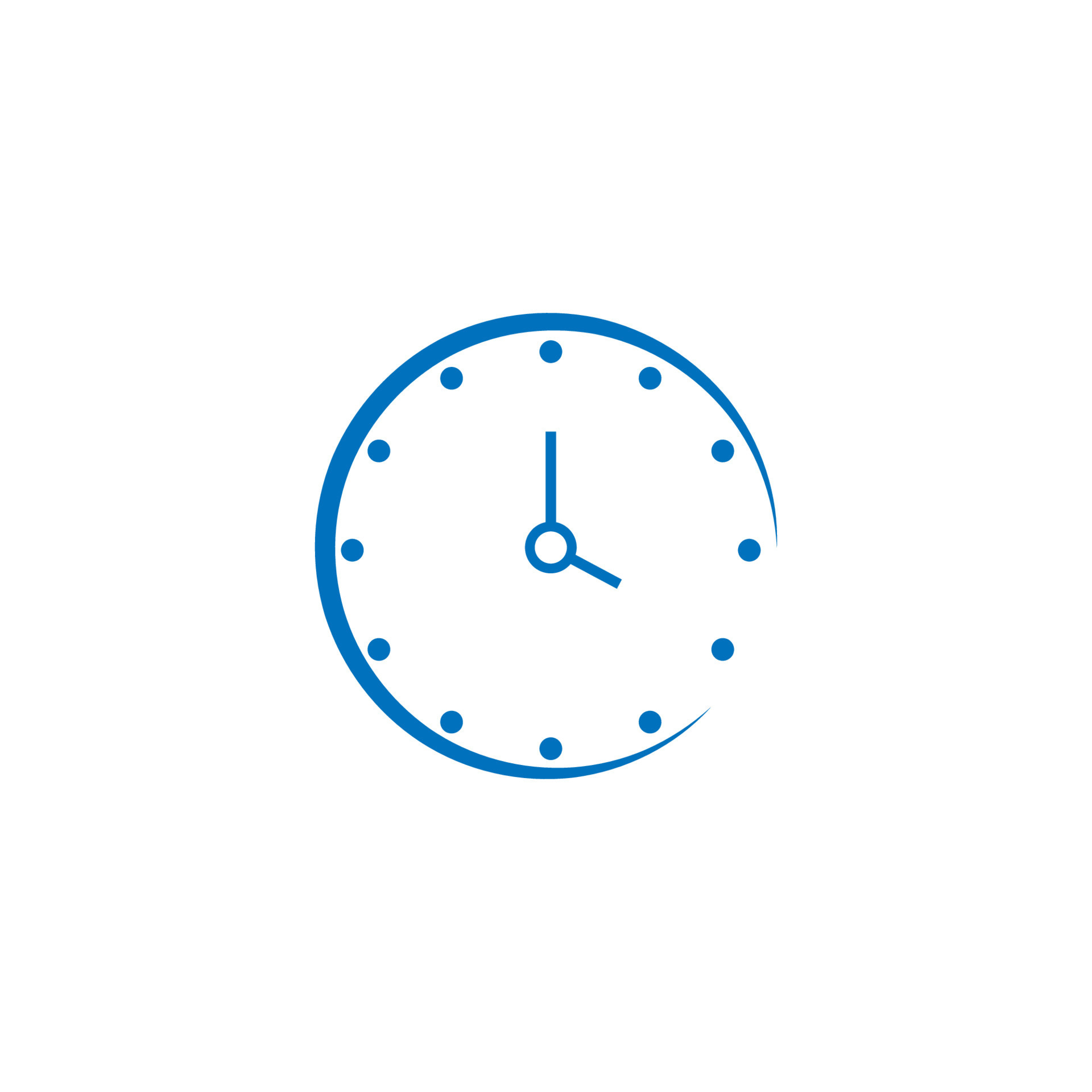 Clock icon logo design 9352578 Vector Art at Vecteezy