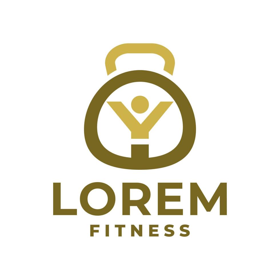 gym logo with letter Y. for fitness center logo or any business related to gym, fitness and sport. vector