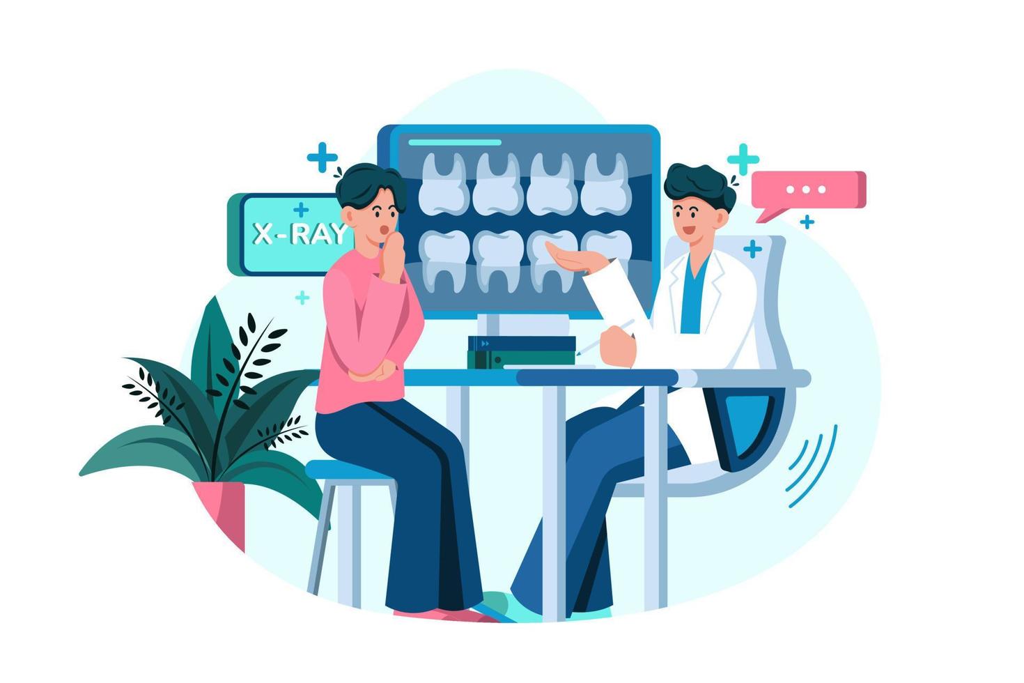 Healthcare and Medical Illustration concept. Flat illustration isolated on white background vector