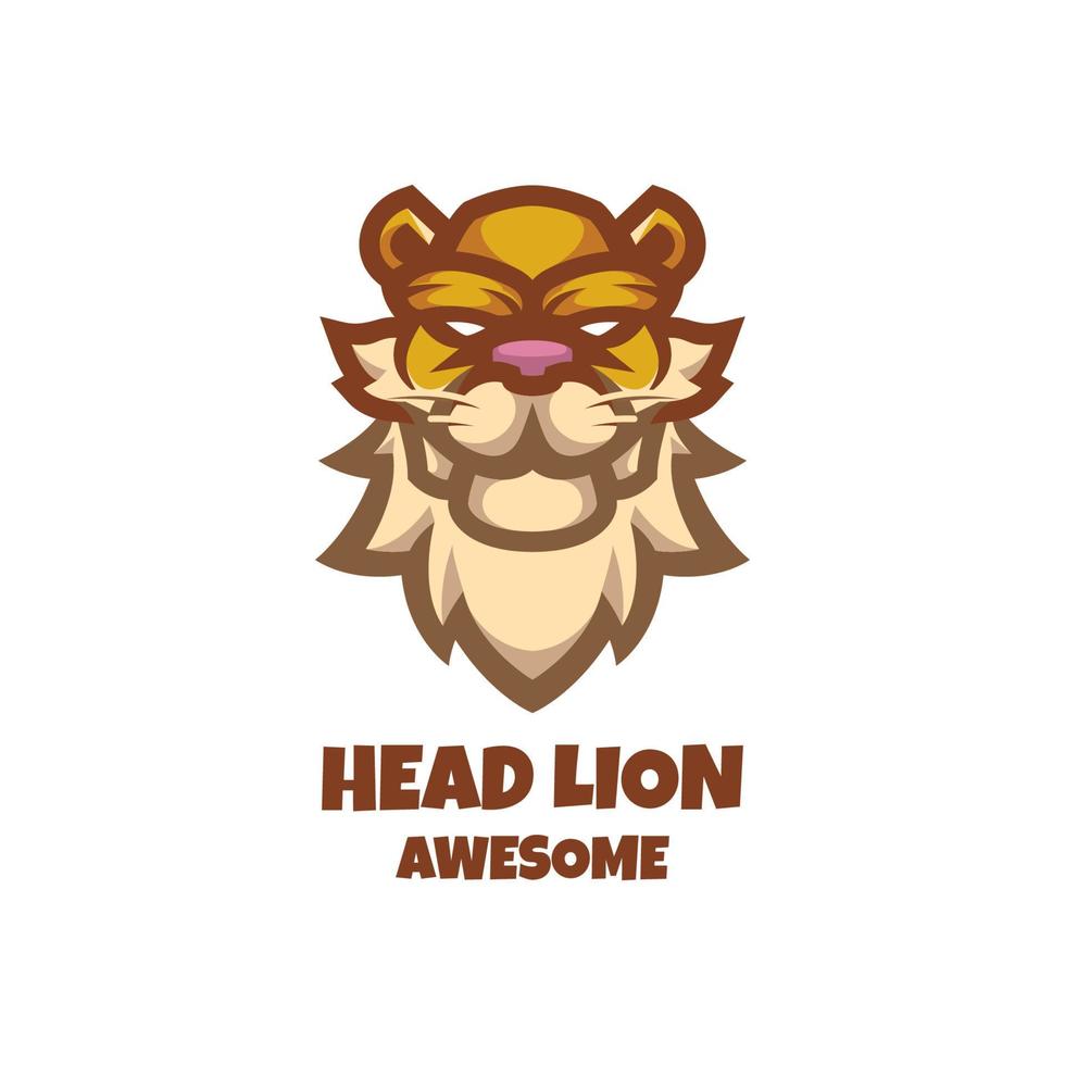 Illustration vector graphic of Head Lion, good for logo design