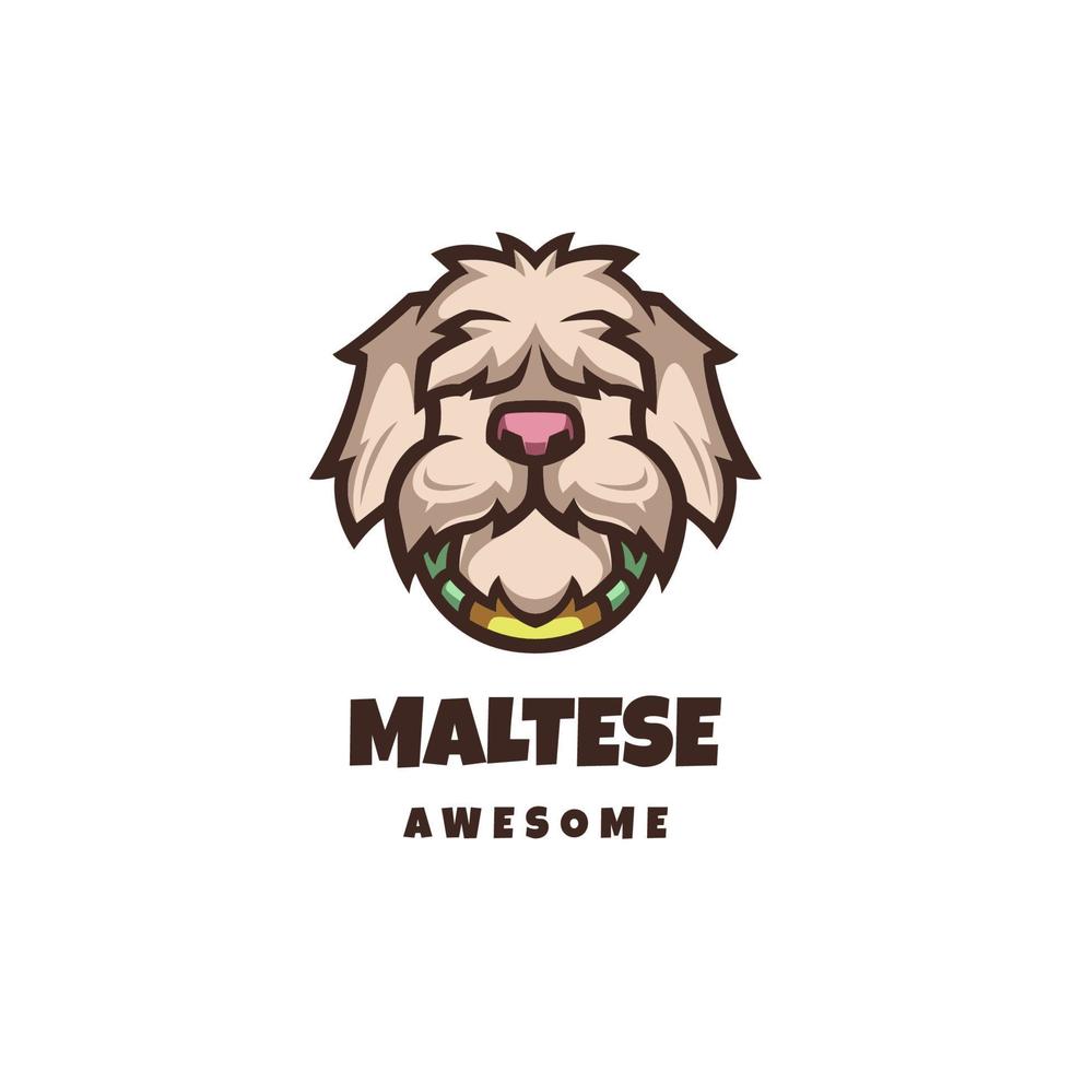 Illustration vector graphic of Maltese, good for logo design