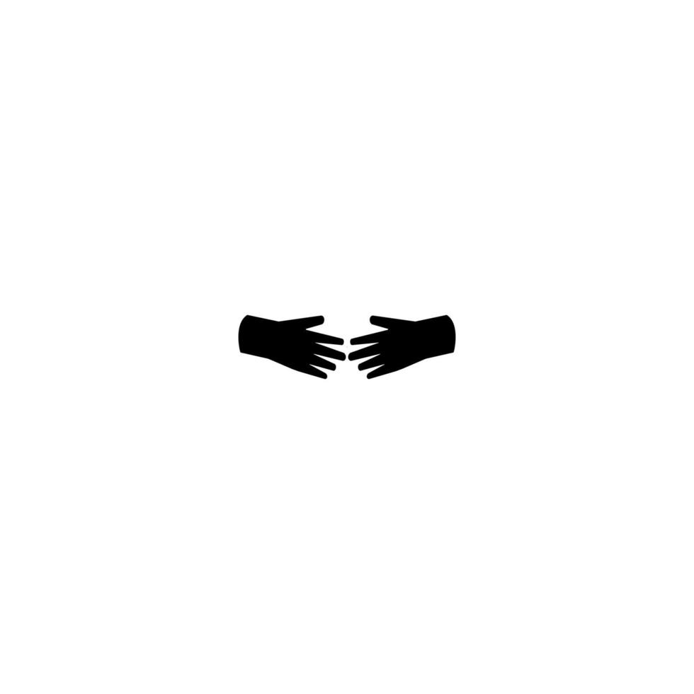 elemento de diseño de logotipo de ilustración de vector de icono de mano