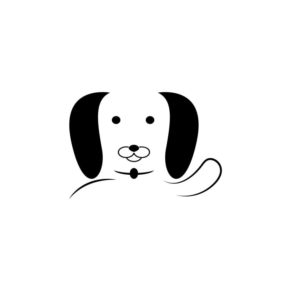 diseño de ilustración de vector de logotipo de perro