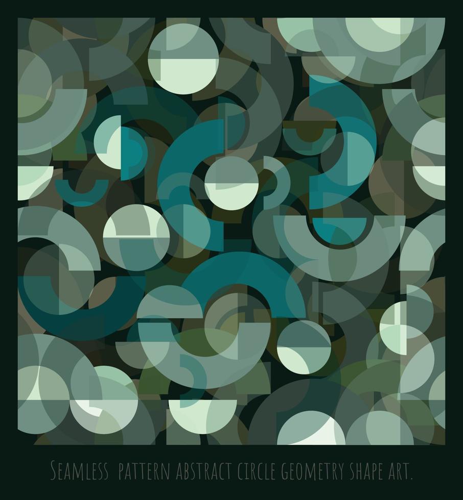 Seamless  pattern abstract circle geometry shape art vector