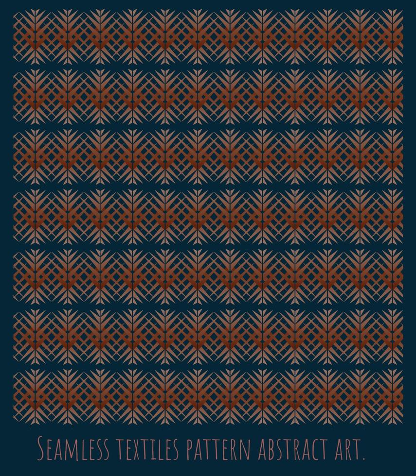 Vector Seamless fabric pattern illustration art