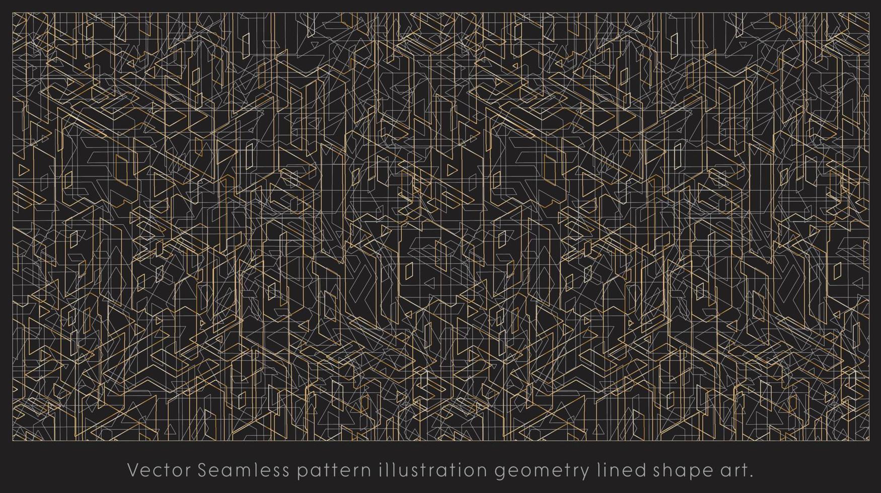 Vector Seamless pattern illustration geometry lined shape art
