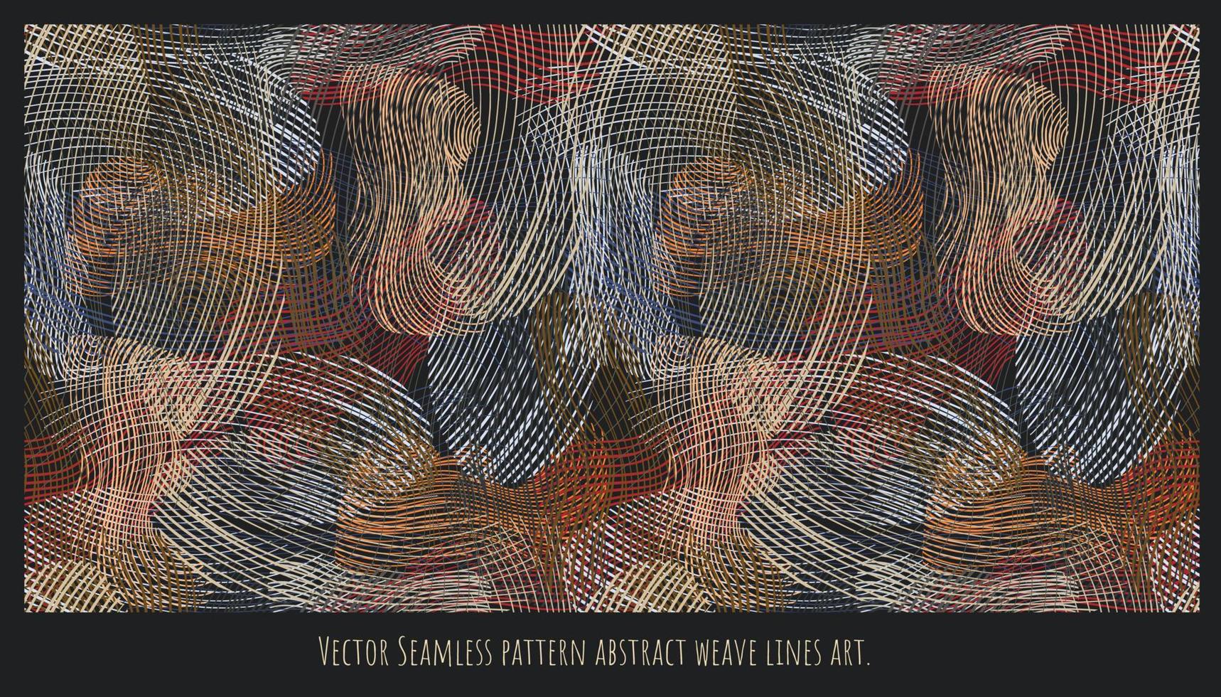 vector de patrones sin fisuras tejido abstracto líneas arte