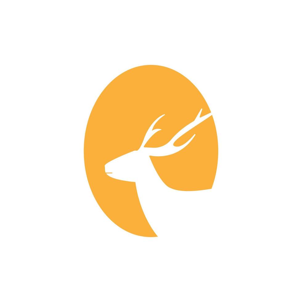 deer icon logo vector illustration