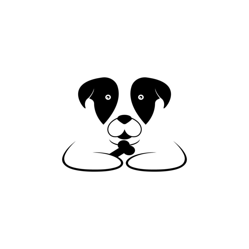 diseño de ilustración de vector de perro