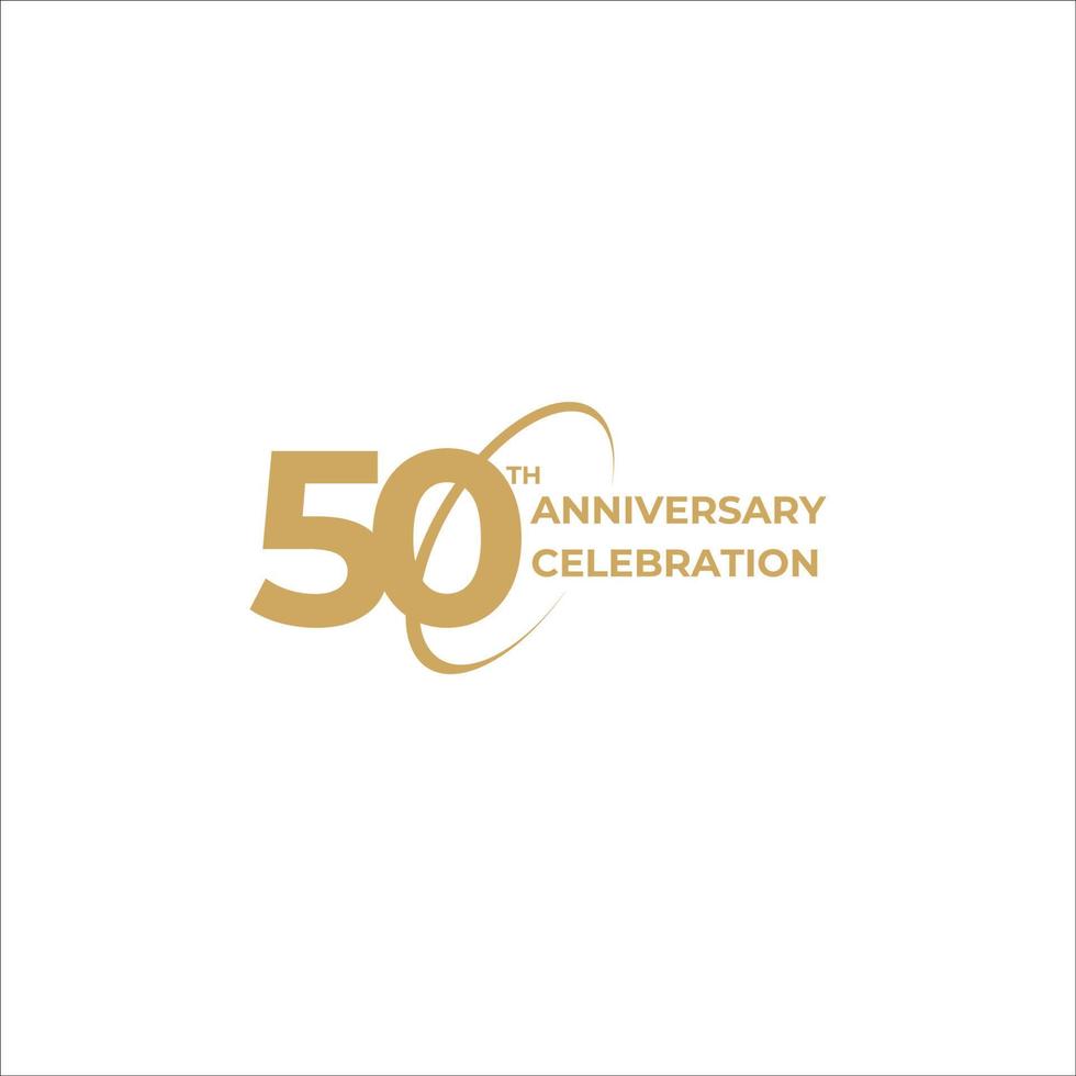 50 years annaiversary celebration vector