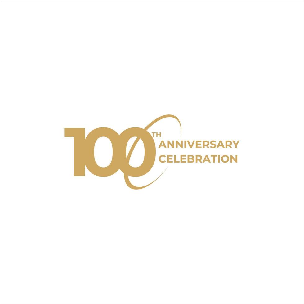 100 years annaiversary celebration vector