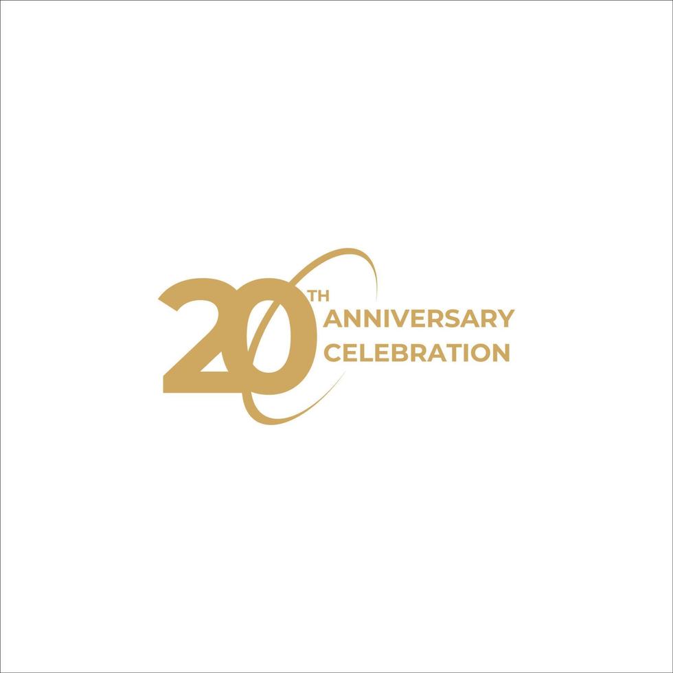 20 years annaiversary celebration vector