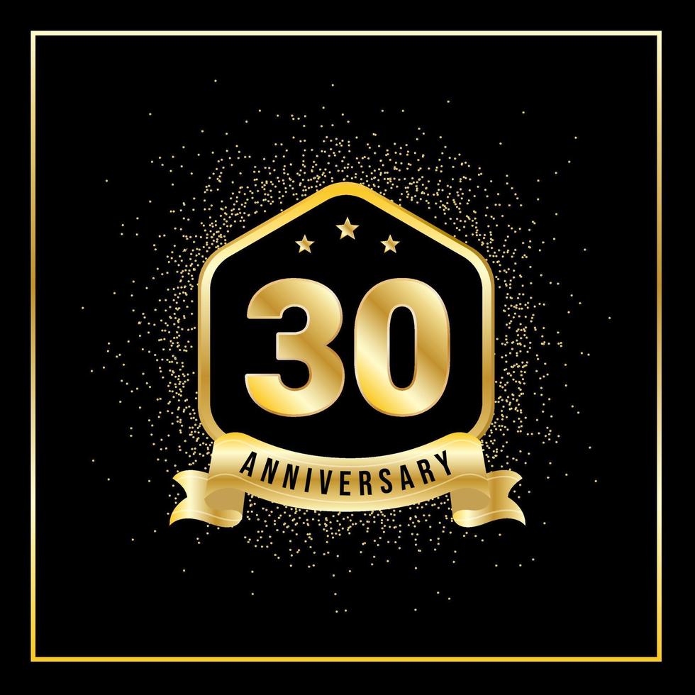 Celebración de aniversario de 30 años vector