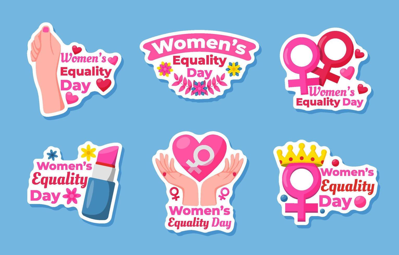 Women's Equality Day Sticker vector