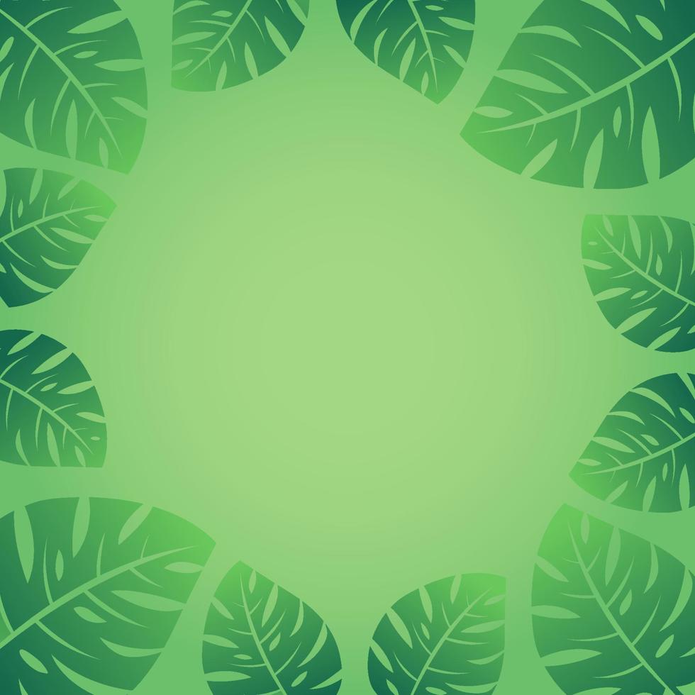 leaf green background vector