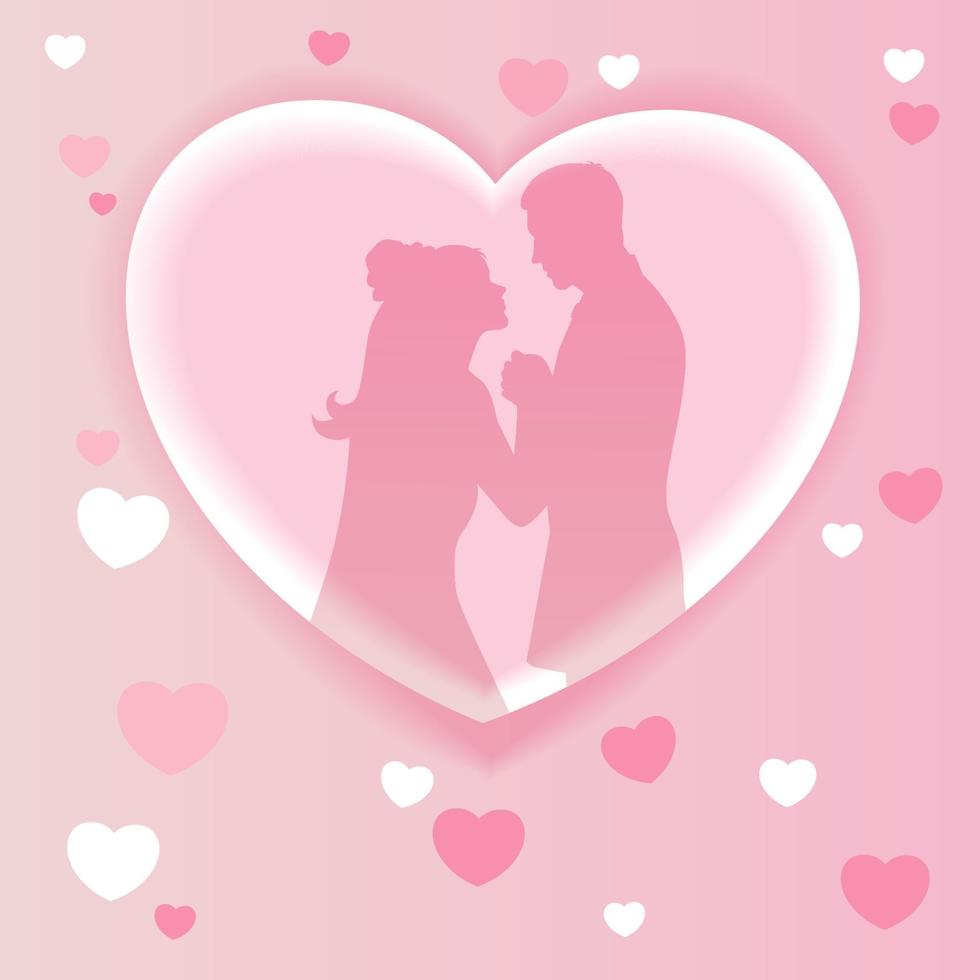 wedding on Pink background vector