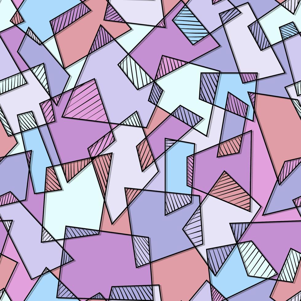 Seamless abstract ethnic pattern.Geometric background with rectangles vector