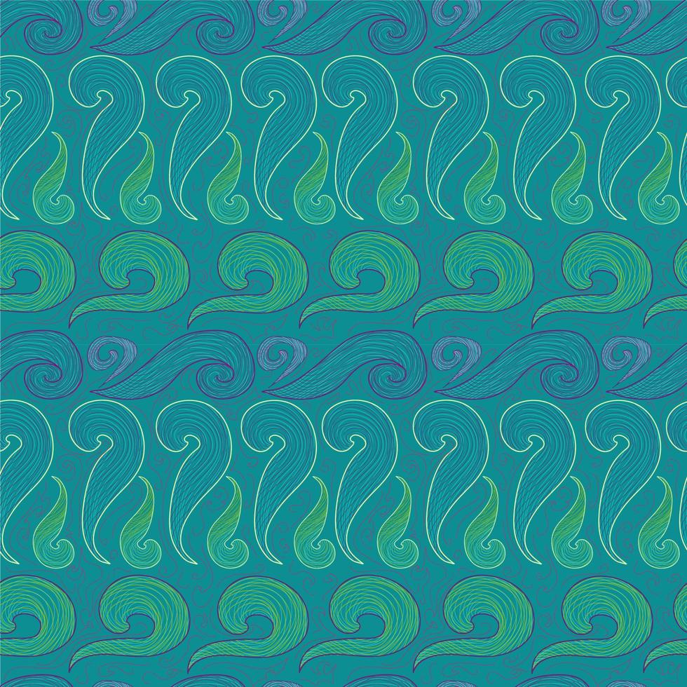 Seamless background with waves vector