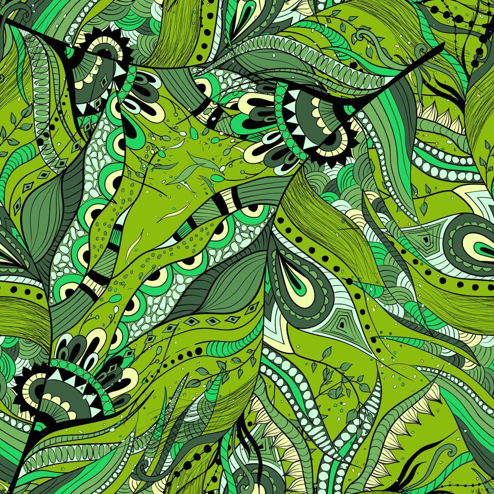 Seamless background with feather pattern vector