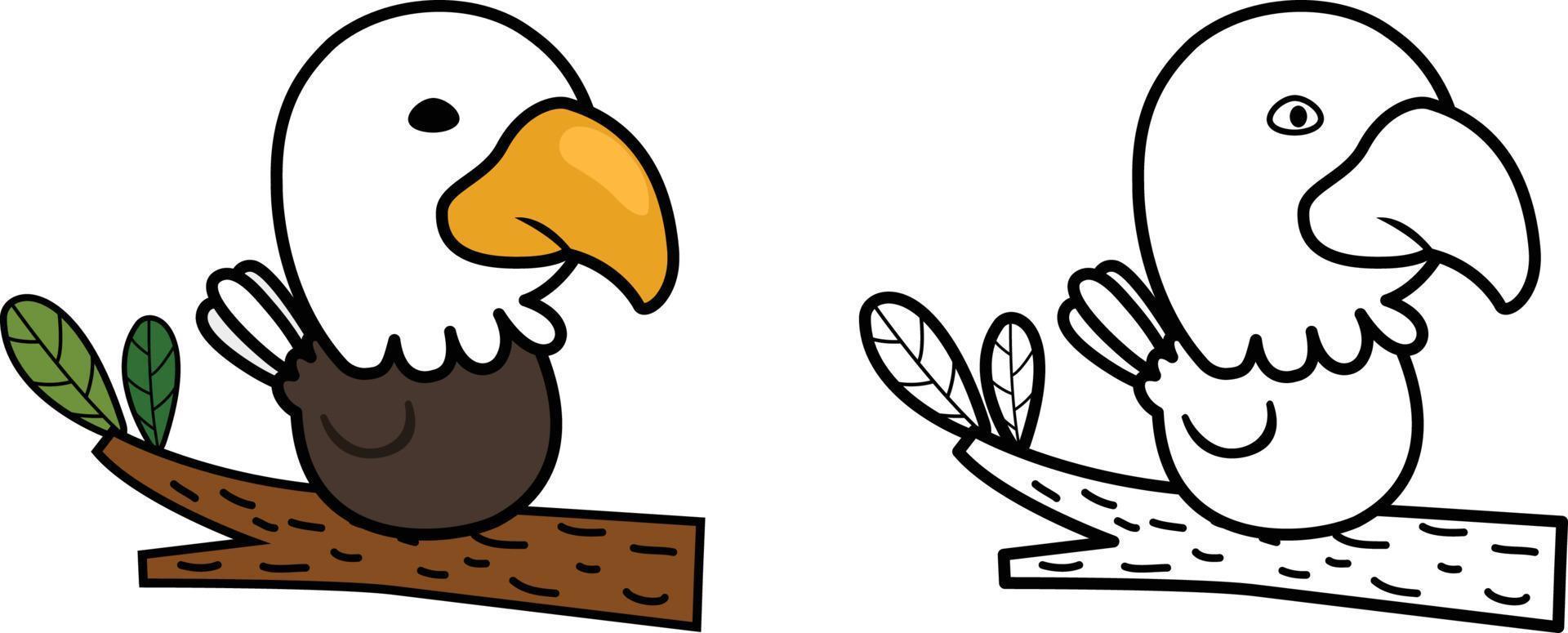 Illustration of educational coloring book vector