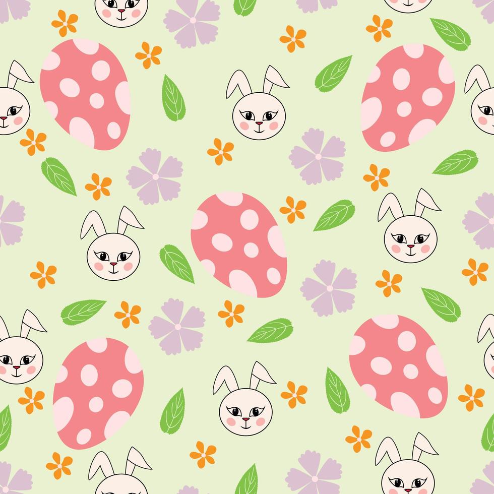 Easter seamless pattern and Beautiful Easter Egg Seamless Pattern Background for printing on paper or fabric vector