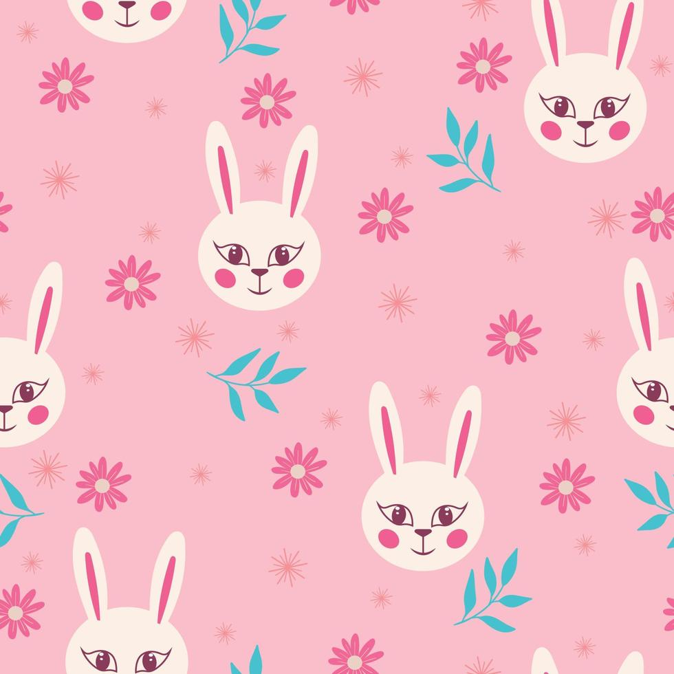 Easter seamless pattern and Beautiful Easter Egg Seamless Pattern Background for printing on paper or fabric vector