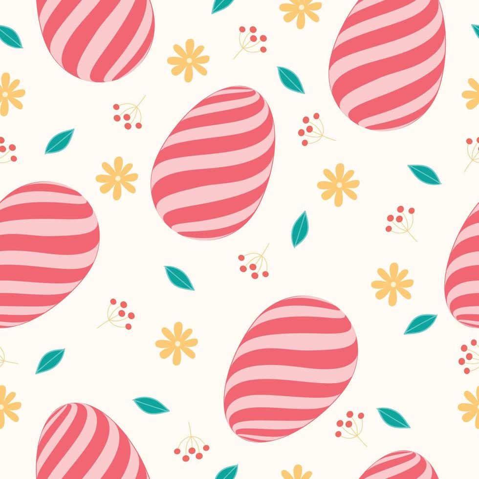 Easter seamless pattern and Beautiful Easter Egg Seamless Pattern Background for printing on paper or fabric vector